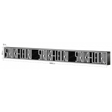 LED Бегущая строка Р10 1093x101x9 см Белая