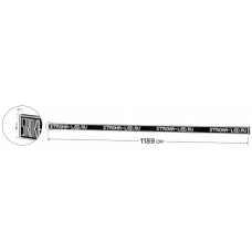 LED Бегущая строка Р10 1189x101x9 см Белая