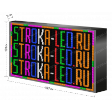 LED Бегущая строка Р10 197x101x9 см Цветная RGB 