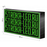 LED Бегущая строка Р10 197x101x9 см Зелёная 