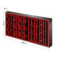 LED Бегущая строка Р10 229x101x9 см Красная 