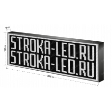 LED Бегущая строка Р10 325x101x9 см Белая