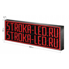 LED Бегущая строка Р10 325x101x9 см Красная