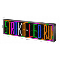 LED Бегущая строка Р10 389x101x9 см Цветная RGB 