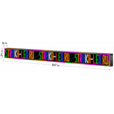 LED Бегущая строка Р10 357x21x9 см Цветная RGB 