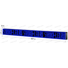 LED Бегущая строка Р10 357x21x9 см Синяя
