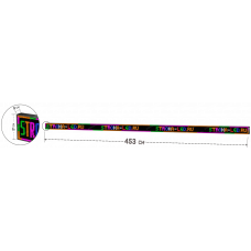 LED Бегущая строка Р10 453x21x9 см Цветная RGB 