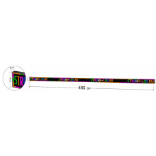 LED Бегущая строка Р10 485x21x9 см Цветная RGB 