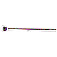 LED Бегущая строка Р10 677x21x9 см Цветная RGB 