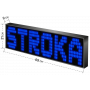 LED Бегущая строка Р10 69x21x9 см Синяя