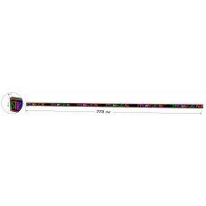 LED Бегущая строка Р10 773x21x9 см Цветная RGB 