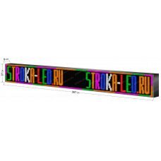 LED Бегущая строка Р10 357x37x9 см Цветная RGB 