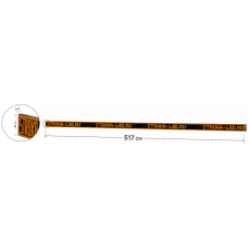 LED Бегущая строка Р10 517x37x9 см Жёлтая