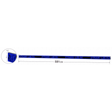 LED Бегущая строка Р10 581x37x9 см Синяя