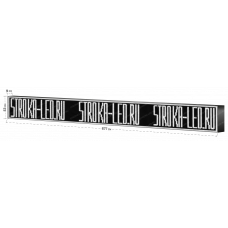 LED Бегущая строка Р10 677x53x9 см Белая