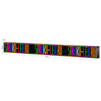 LED Бегущая строка Р10 773x69x9 см Цветная RGB 