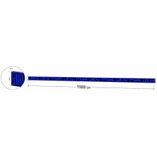 LED Бегущая строка Р10 1189x85x9 см Синяя 
