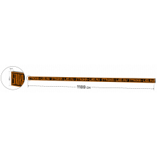 LED Бегущая строка Р10 1189x85x9 см Жёлтая