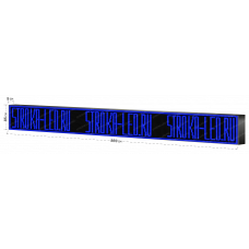 LED Бегущая строка Р10 869x85x9 см Синяя