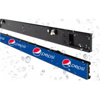 LED shelf display 60x6x2 см Р1.25 цветной полочный экран